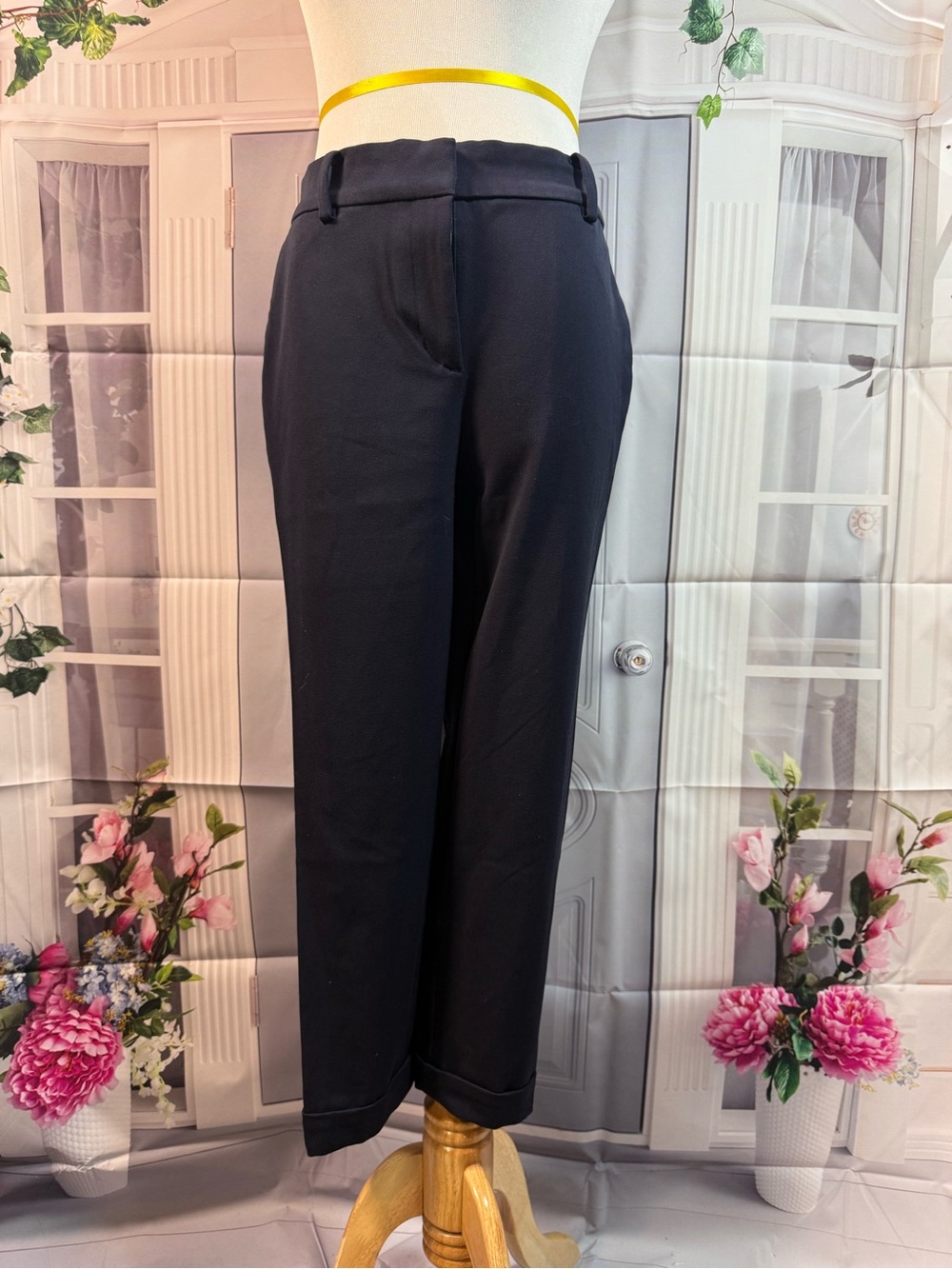 LOFT Black Straight-Leg Dress Pants